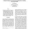Testing the Integrity of Non-monotonic Knowledge Bases Containing Semi-Normal Defaults