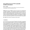 The academic success of GIS in geography: Problems and prospects