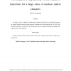 The analytic computability of the Shannon transform for a large class of random matrix channels