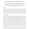 The Beckman report on database research