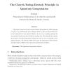 The Church-Turing-Deutsch Principle in Quantum Computation