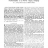 The Cobotic Hand Controller: Design, Control and Performance of a Novel Haptic Display