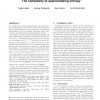 The complexity of approximating entropy