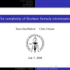 The complexity of Boolean formula minimization