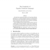 The Complexity of Equality Constraint Languages