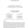 The Dependence of Internet User Traffic Characteristics on Access Speed