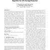 The design, implementation, and evaluation of a compiler algorithm for CPU energy reduction
