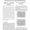 The Effect of Nanometer-Scale Technologies on the Cache Size Selection for Low Energy Embedded Systems