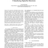 The Emotion Sign: Human Motion Analysis Classifying Specific Emotion