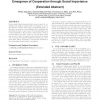 The "Favors Game": A Framework to Study the Emergence of Cooperation through Social Importance