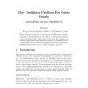 The firefighter problem for cubic graphs