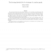 The freezing threshold for k-colourings of a random graph