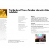 The Garden of Time: a tangible interactive video installation