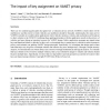 The impact of key assignment on VANET privacy