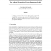 The Infinite Hierarchical Factor Regression Model