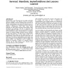 The interoperability of learning object repositories and services: standards, implementations and lessons learned