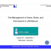 The management of users, roles, and permissions in JDOSecure