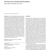 The many faces of architectural descriptions