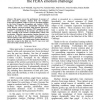 The motion in emotion - A CERT based approach to the FERA emotion challenge