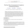 The One-Way Communication Complexity of Hamming Distance