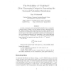 The probability of "undefined" (non-converging) output in generating the universal probability distribution