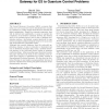 The second harmonic generation case-study as a gateway for es to quantum control problems