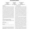The sociable traveller: human travelling patterns in social-based mobility