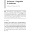 The Structure of Geographical Threshold Graphs
