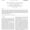 Theorizing mobility in community networks
