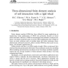 Three-dimensional finite element analysis of soil interaction with a rigid wheel