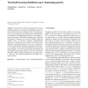 Threshold-based probabilistic top-k dominating queries