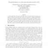 Threshold Behavior in a Boolean Network Model for SAT