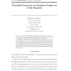 Threshold Functions for Random Graphs on a Line Segment