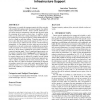 Throughput capacity of random ad hoc networks with infrastructure support