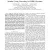 Throughput Maximization Transmission Control Scheme Using Precoding for MIMO Systems