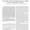 Time-Frequency Sparsity by Removing Perceptually Irrelevant Components Using a Simple Model of Simultaneous Masking