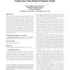 Topics over time: a non-Markov continuous-time model of topical trends