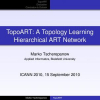 TopoART: A Topology Learning Hierarchical ART Network