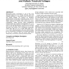 Total power reduction in CMOS circuits via gate sizing and multiple threshold voltages