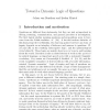 Toward a Dynamic Logic of Questions