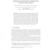 Towards a Bayesian Approach to Robust Finding Correspondences in Multiple View Geometry Environments