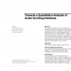 Towards a quantitative analysis of audio scrolling interfaces