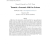 Towards a Semantic Wiki for Science