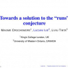 Towards a Solution to the "Runs" Conjecture