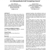 Towards a top-down approach to teaching an undergraduate grid computing course