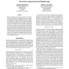 Towards an Axiom System for Default Logic