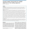 Towards realistic benchmarks for multiple alignments of non-coding sequences