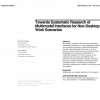 Towards systematic research of multimodal interfaces for non-desktop work scenarios