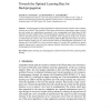 Towards the Optimal Learning Rate for Backpropagation