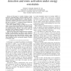 Tracking target using sensor networks: target detection and route activation under energy constraints